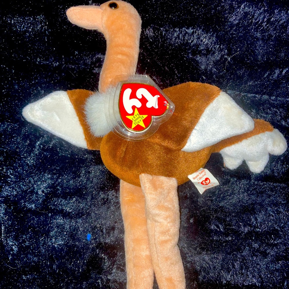Vintage Rare Ty Beanie Baby STRETCH Ostrich